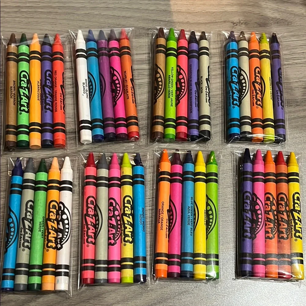 Cra-Z-Art Crayon 8 Sets- Assorted Colors NIP